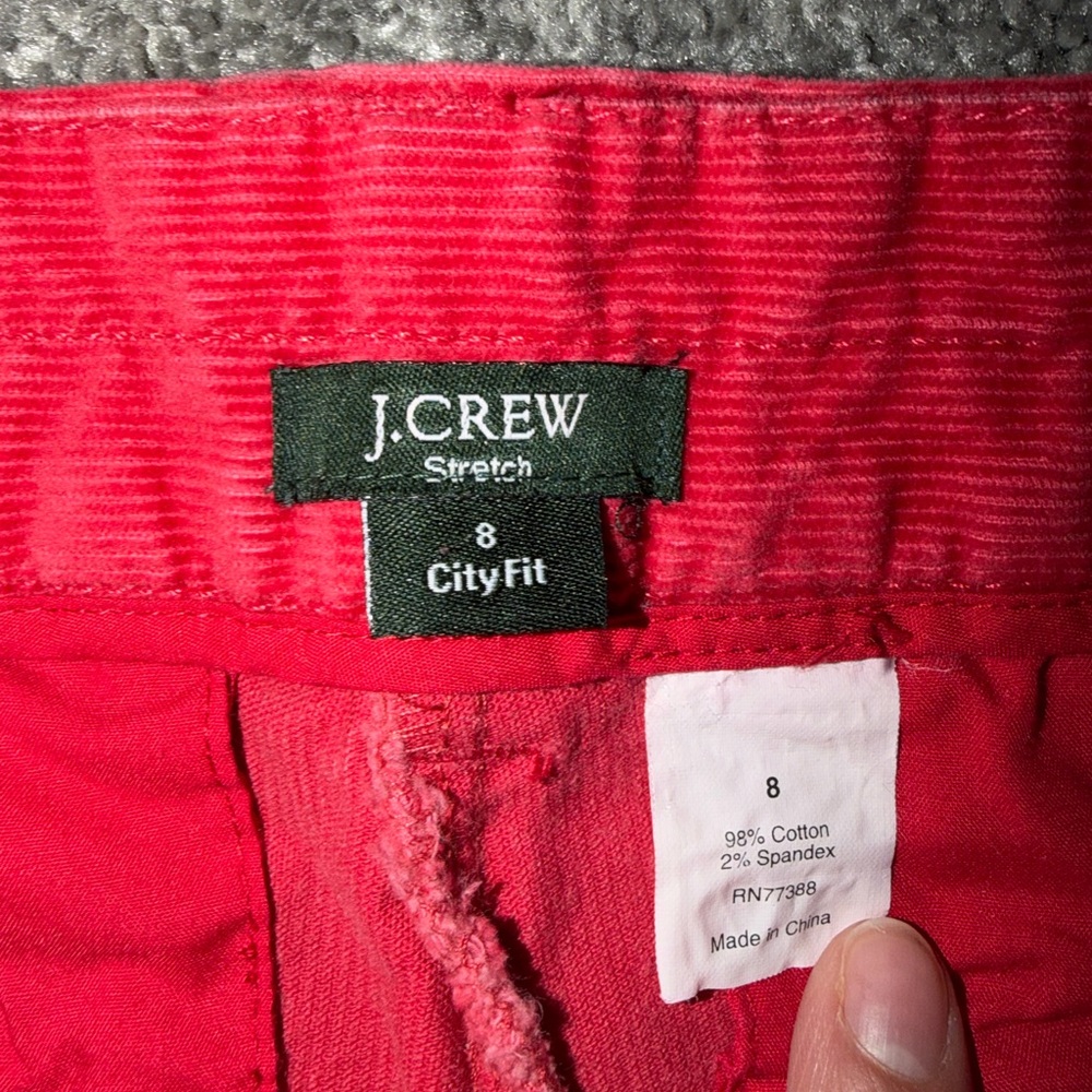 Women’s J Crew Stretch City Fit Corduroy Style Pants - Picture 5 of 5